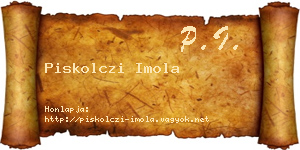 Piskolczi Imola névjegykártya